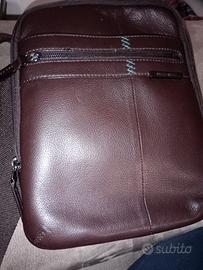 borsa a tracolla in pelle Samsonite 