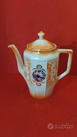 Caffettiera Vintage Porcellana Madreperla Ottagona