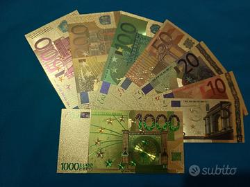 8 PZ EUROLAMINATI IN ORO COLORATE