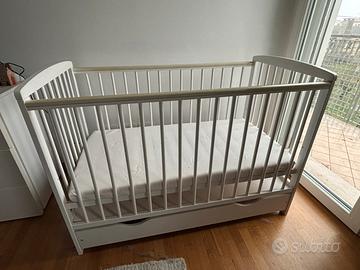 Culla Lettino Legno bianco