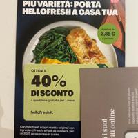 Sconto 40% hello fresh