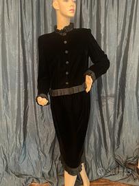 Tailleur nero velluto