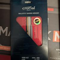 ram ddr4 16gb (8x2) 3600mhz crucial ballistix