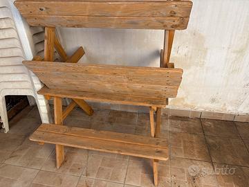 Panchine in legno bimbi