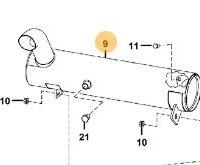 MUFFLER- SILENZIATORE 6687887 BOB CAT
