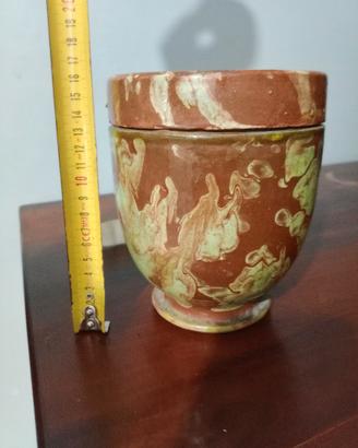 barattolo brocca in terracotta antica 