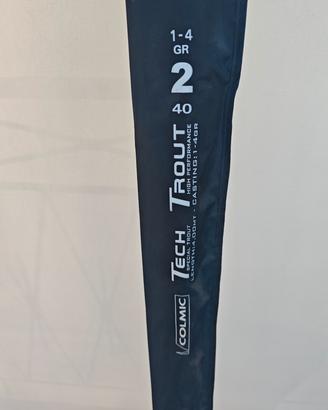 Colmic Tech Trout 4.00 mt Canna Trota Lago 