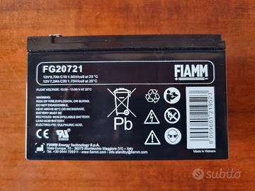 Fiamm FG 20721 batteria inverter 7.2 AH 12 V