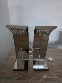 Coppia Lampade led  accaio inox scrivania pc.