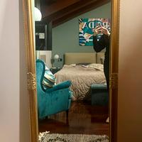 Specchio dorato Biscottini