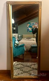 Specchio dorato Biscottini