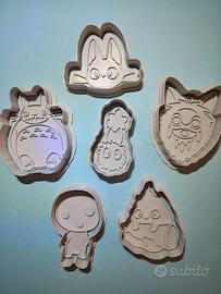 Set 6 Tagliabiscotti / Timbri Studio Ghibli