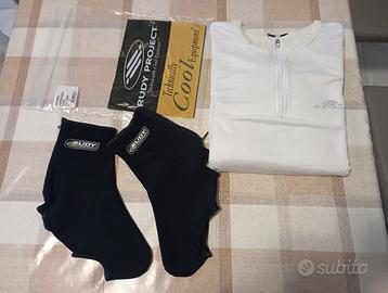 Copriscarpe e maglia intima termica da ciclismo