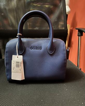 GUESS borsa blu navy nuova con etichetta originale