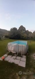 piscina intex , pompa a sabbia, skimmer, robot pul