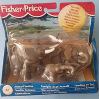 Fisher Price La Famiglia di Elefanti. Vintage.