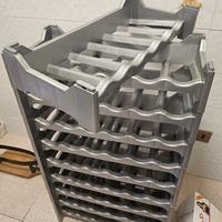 Cantinetta portabottiglie in plastica modulare