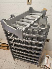 Cantinetta portabottiglie in plastica modulare