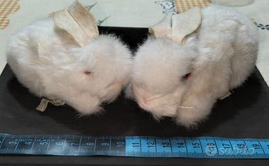 Coniglietti peluche vintage Jockline anni '80