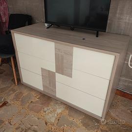 set como' e due comodini design moderno