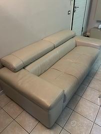 Divano 3 Posti Natuzzi vera Pelle