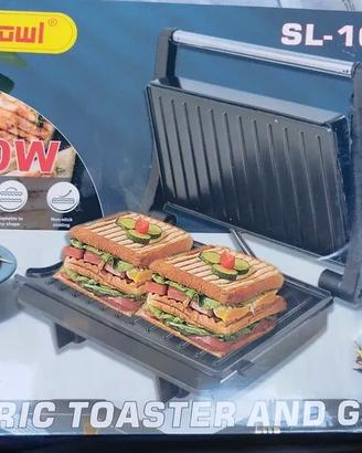 Piastra Grill per panini Carne Ecc.