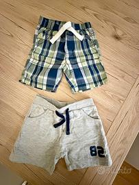 Coppia pantaloncini bimbo
