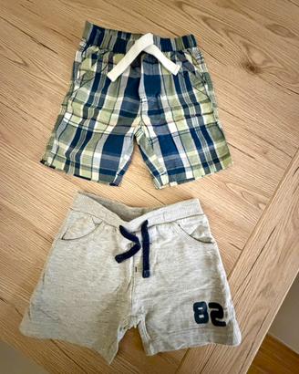 Coppia pantaloncini bimbo