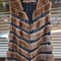 Smanicato in visone e pelle