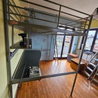 Struttura letto a castello in acciaio IKEA 