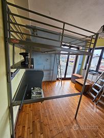 Struttura letto a castello in acciaio IKEA 