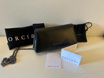 Orciani pochette in pelle con catena NUOVA
