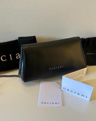 Orciani pochette in pelle con catena NUOVA