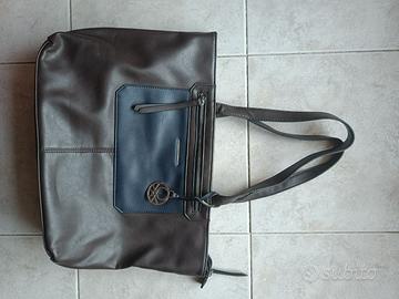 Borsa tote blu navy CARPISA capiente – lavoro, uni