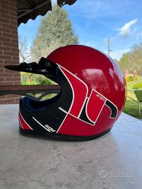 Casco AGV X101 d epoca rosso 56 Cross regolarità