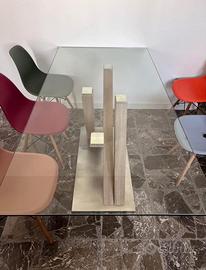 Tavolo pranzo in vetro