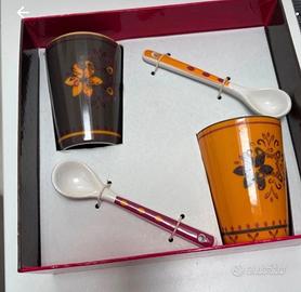 Set 6 tazzine e cucchiaini Fade