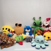 Lotto 12 Peluche Sonic Varie Dimensioni Giocattoli