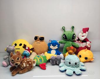 Lotto 12 Peluche Sonic Varie Dimensioni Giocattoli