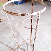 PORTAFIORI VASO IN FERRO BATTUTO ANTICO