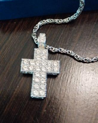 Collana Swarovski a croce