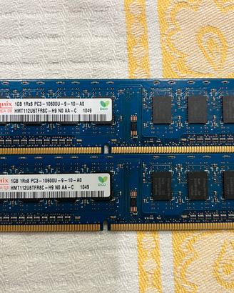 RAM Hynix 2GB (2x1GB) DDR3 1333MHz Desktop