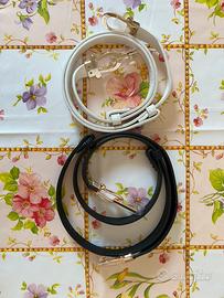 Set 2 Cinture Sottili Donna in Ecopelle