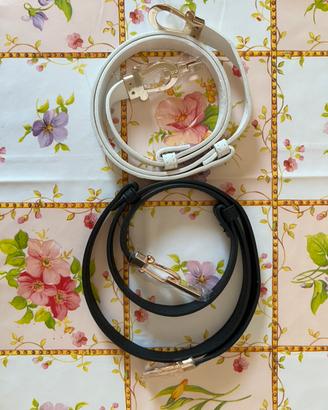 Set 2 Cinture Sottili Donna in Ecopelle