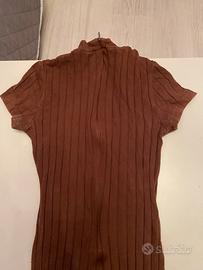 tuta corta estiva marrone