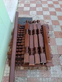Balaustra in legno massello
