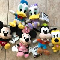 Blocco di 6 peluche 90 anni Mickey Mouse Topolino