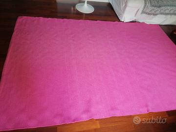 Tappeto cotone colore rosa fucsia 