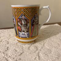 Tazza inglese vintage Enrico VIII e moglie.