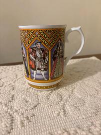 Tazza inglese vintage Enrico VIII e moglie.